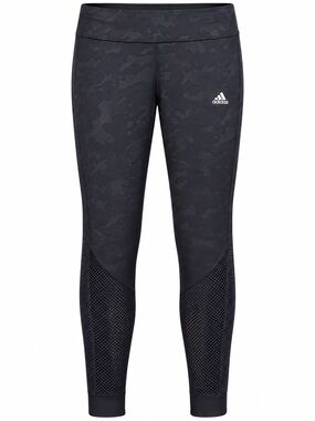 Adidas Dark Navy Camo Mesh Workout Leggings